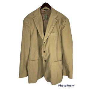 Eddie Bauer Corduroy Blazer Men’s Large "Malt" Tan Camel Button New Spor…